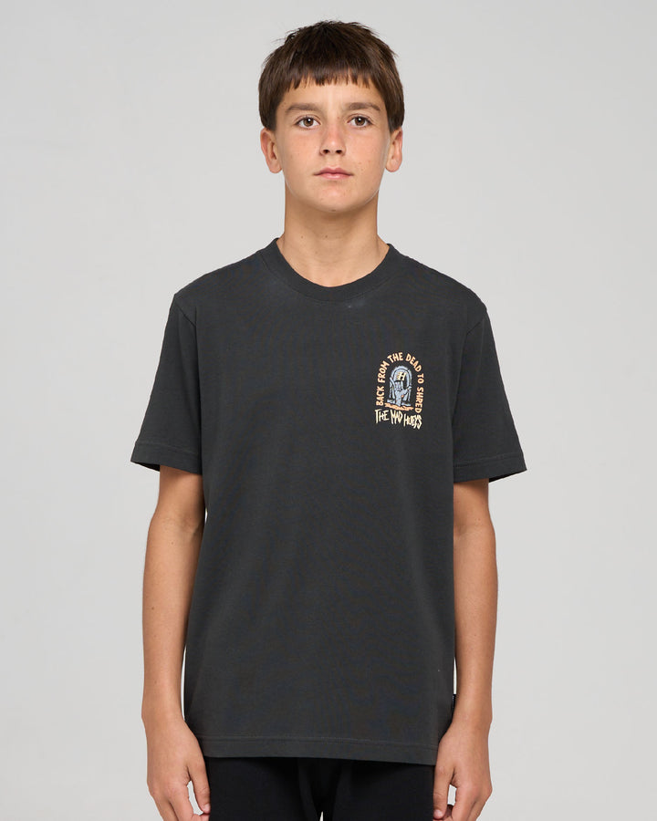 DEAD SHRED | YOUTH SS TEE  - VINTAGE BLACK