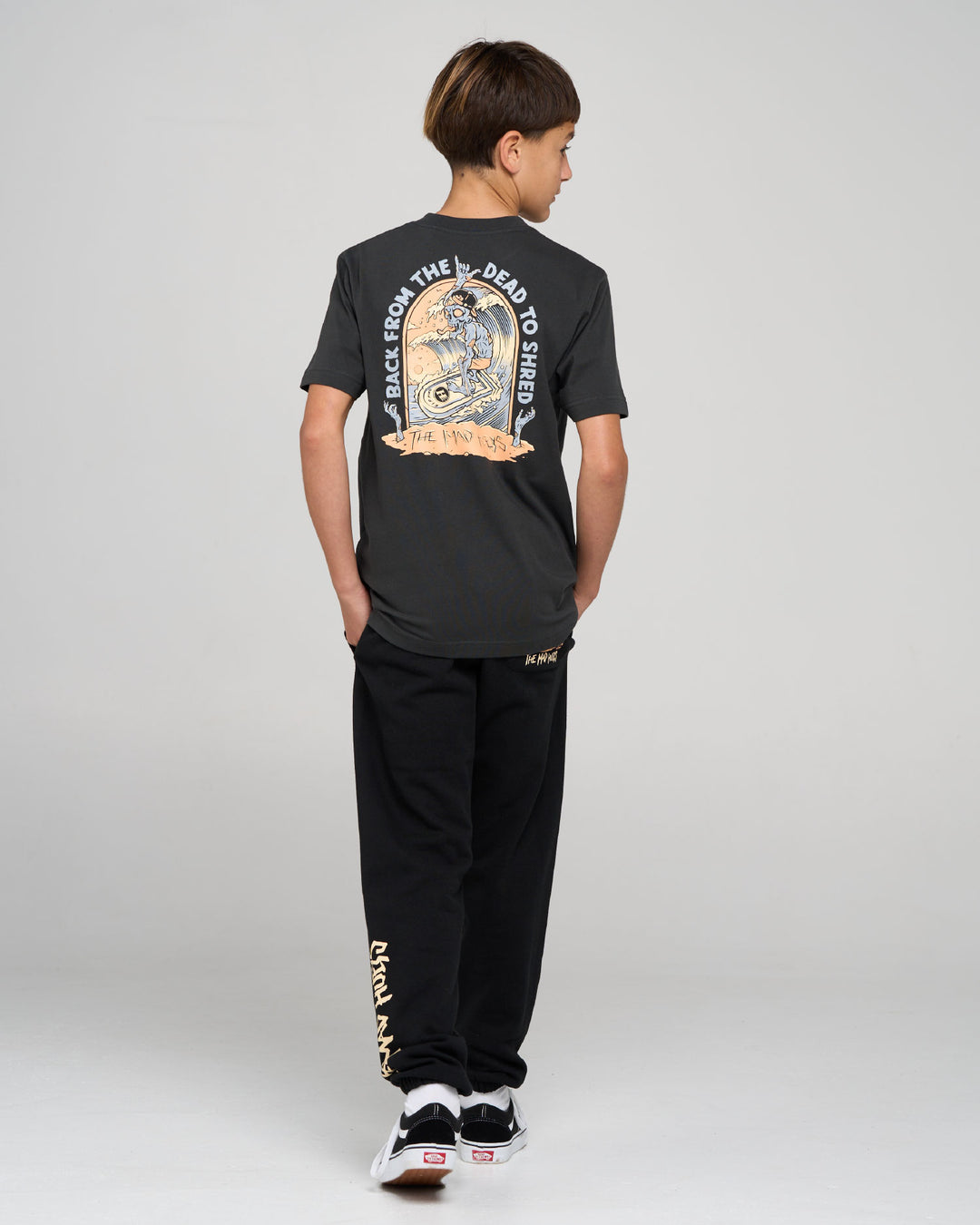 DEAD SHRED | YOUTH SS TEE  - VINTAGE BLACK