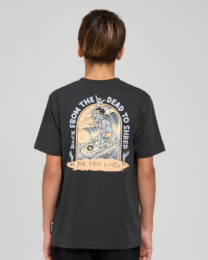 DEAD SHRED | YOUTH SS TEE  - VINTAGE BLACK