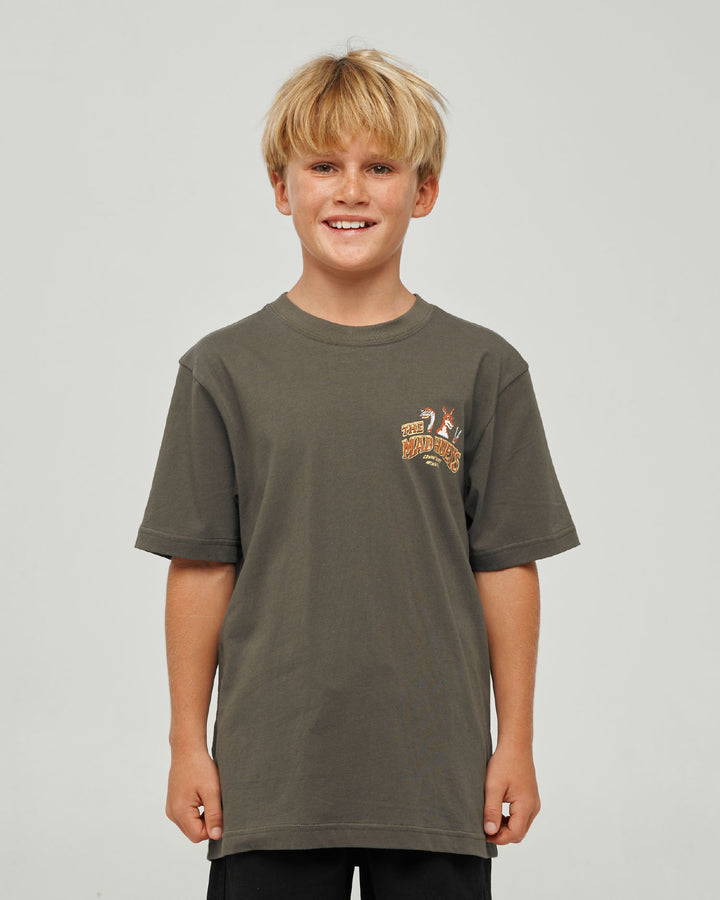LOVING EVERY BBQ | YOUTH SS TEE - CHARCOAL