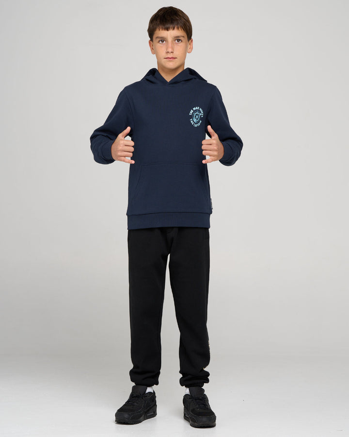CAPTAIN TWO FACED | YOUTH HOODED PULLOVER - NAVY