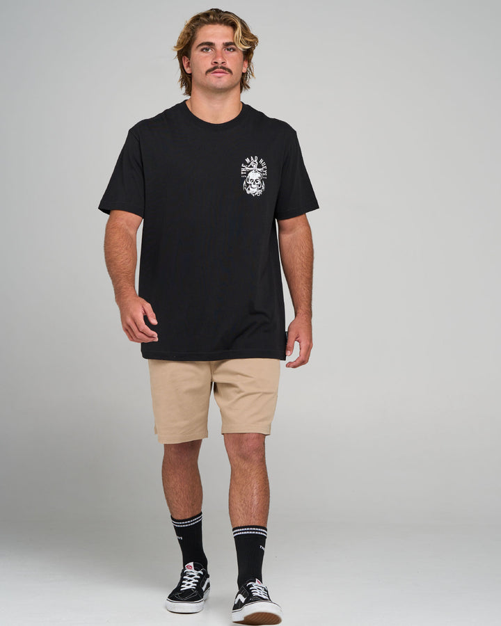 ROPE SKULL ANCHOR | SS TEE - BLACK