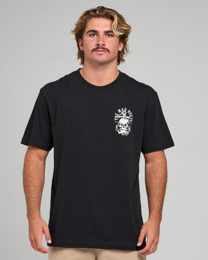 ROPE SKULL ANCHOR | SS TEE - BLACK