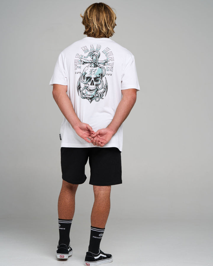 ROPE SKULL ANCHOR | SS TEE - WHITE