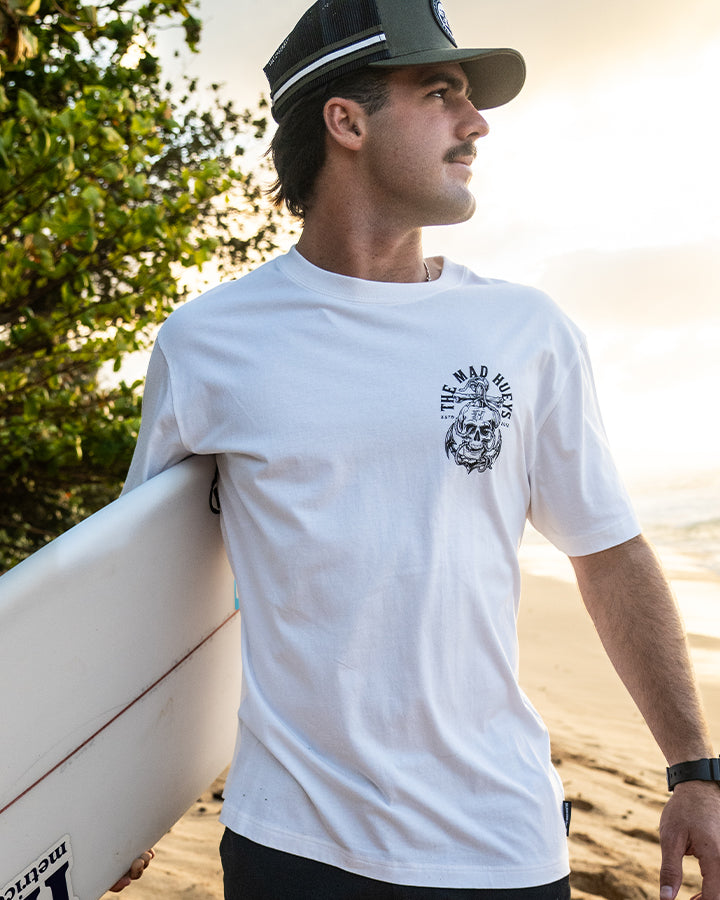 ROPE SKULL ANCHOR | SS TEE - WHITE