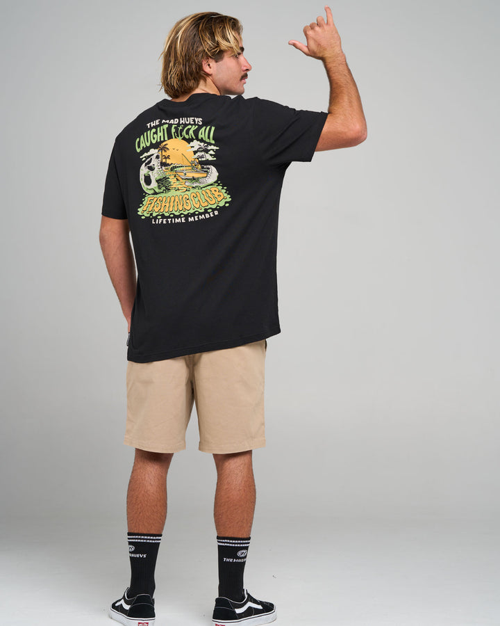 CAUGHT FK ALL JAW | SS TEE - BLACK