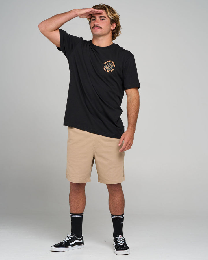 CAPTAIN TWO FACED | SS TEE - BLACK