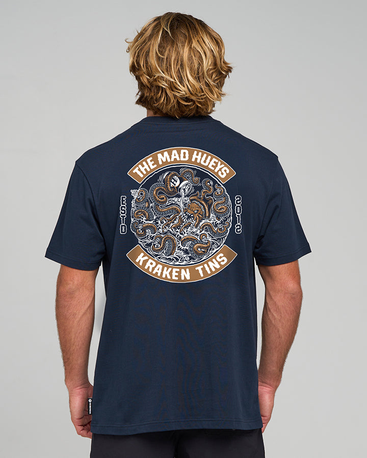TINS KRAKEN | SS TEE - NAVY