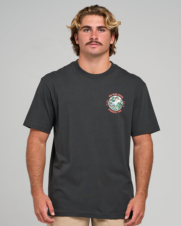 TINS KRAKEN | SS TEE - VINTAGE BLACK
