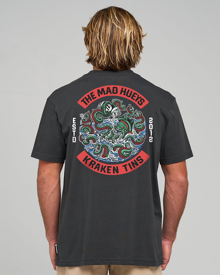 TINS KRAKEN | SS TEE - VINTAGE BLACK
