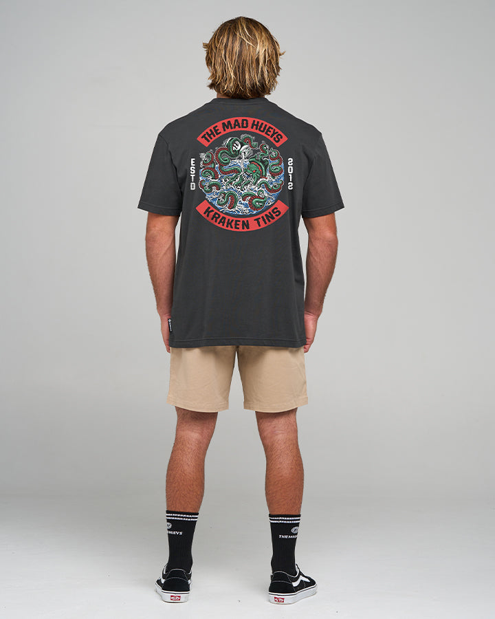 TINS KRAKEN | SS TEE - VINTAGE BLACK