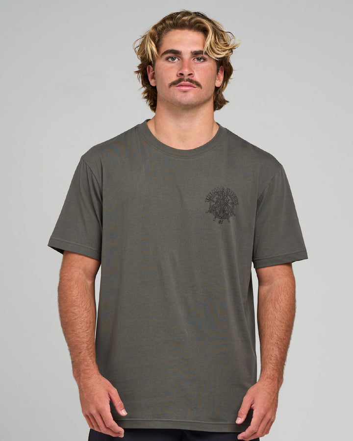 CHAIN FKRS | SS TEE - CHARCOAL