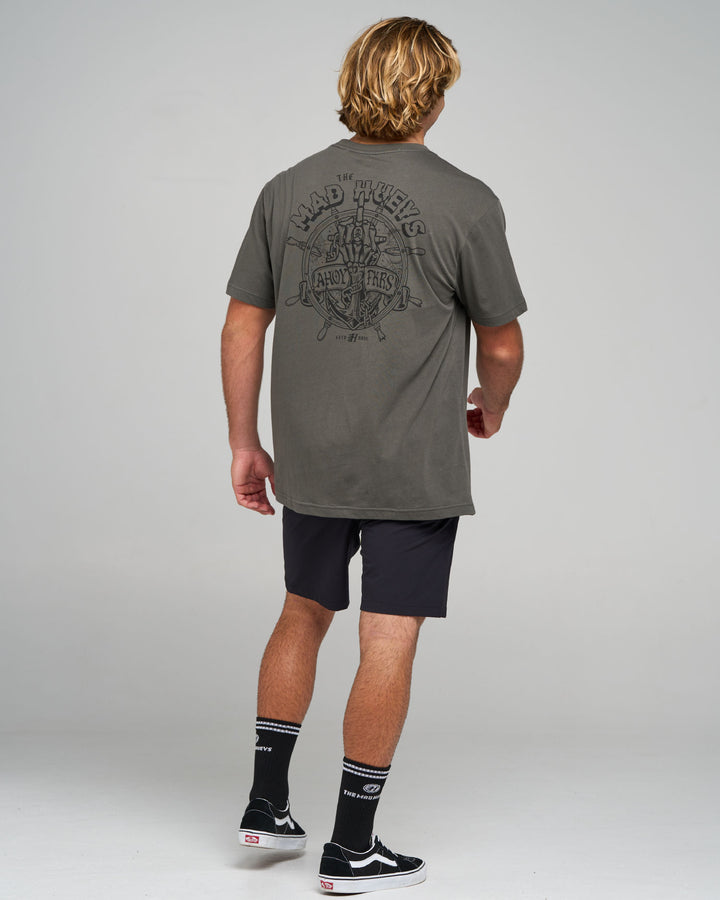 CHAIN FKRS | SS TEE - CHARCOAL