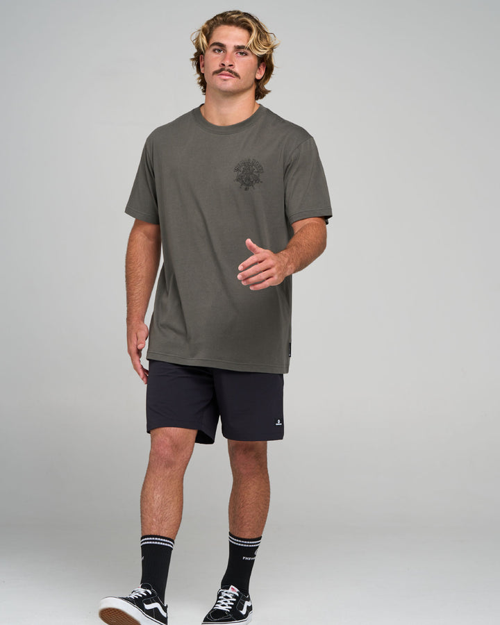 CHAIN FKRS | SS TEE - CHARCOAL