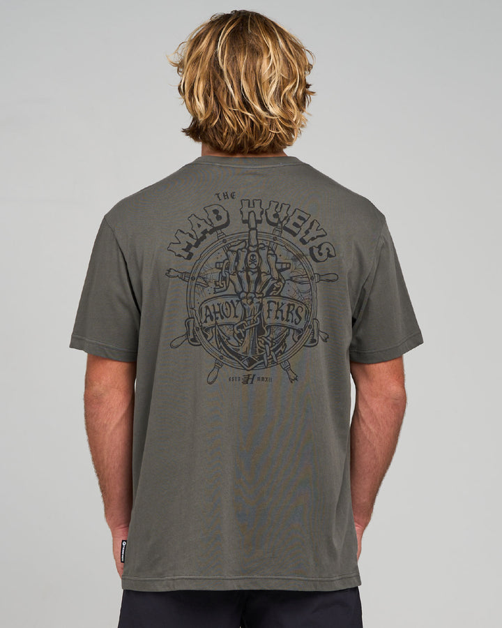 CHAIN FKRS | SS TEE - CHARCOAL