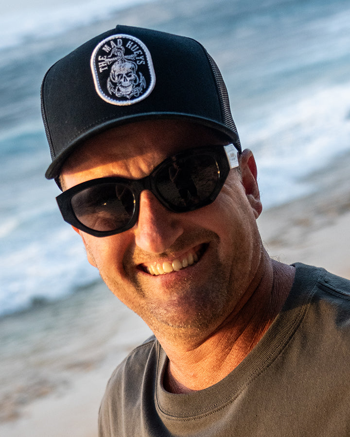 ROPE SKULL ANCHOR | TWILL TRUCKER - BLACK