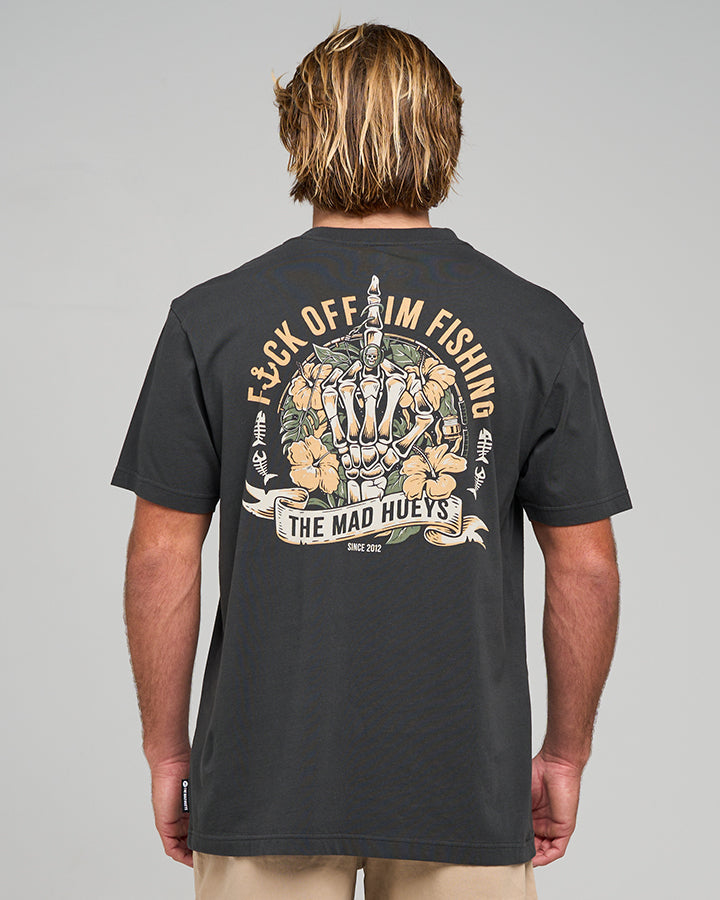 FK OFF FISH | SS TEE - VINTAGE BLACK