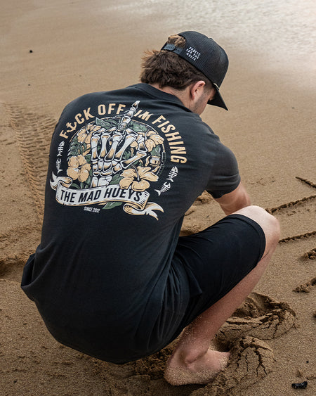 FK OFF FISH | SS TEE - VINTAGE BLACK