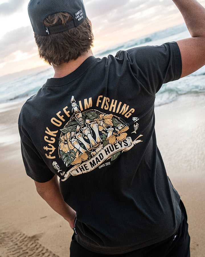 FK OFF FISH | SS TEE - VINTAGE BLACK