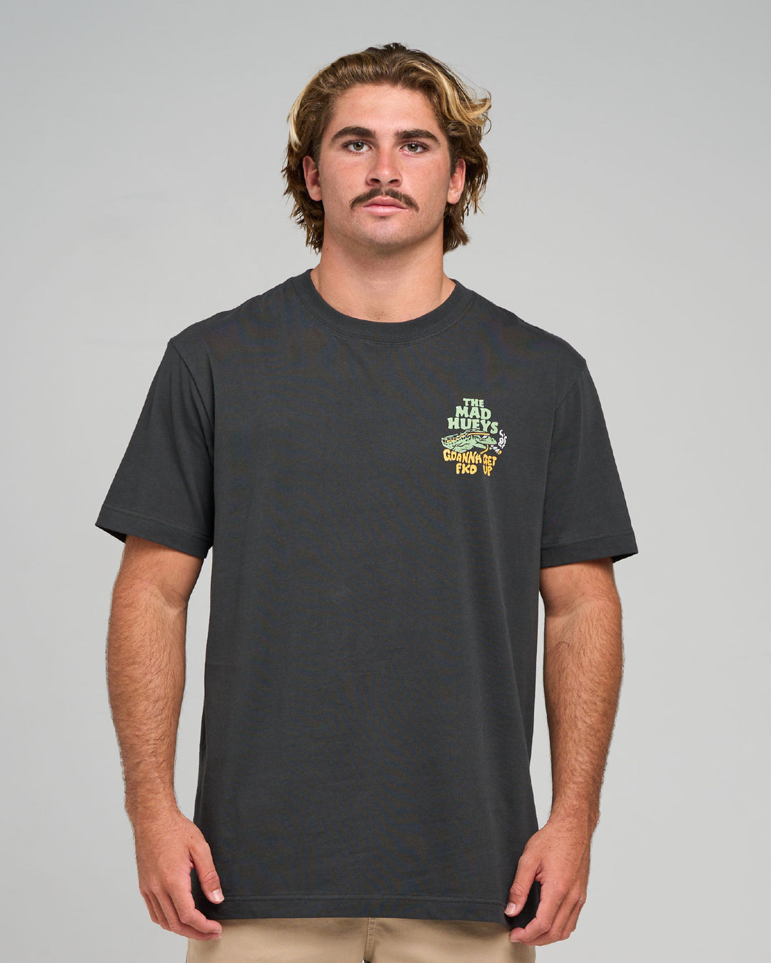 GOANNA FKD UP | SS TEE - VINTAGE BLACK