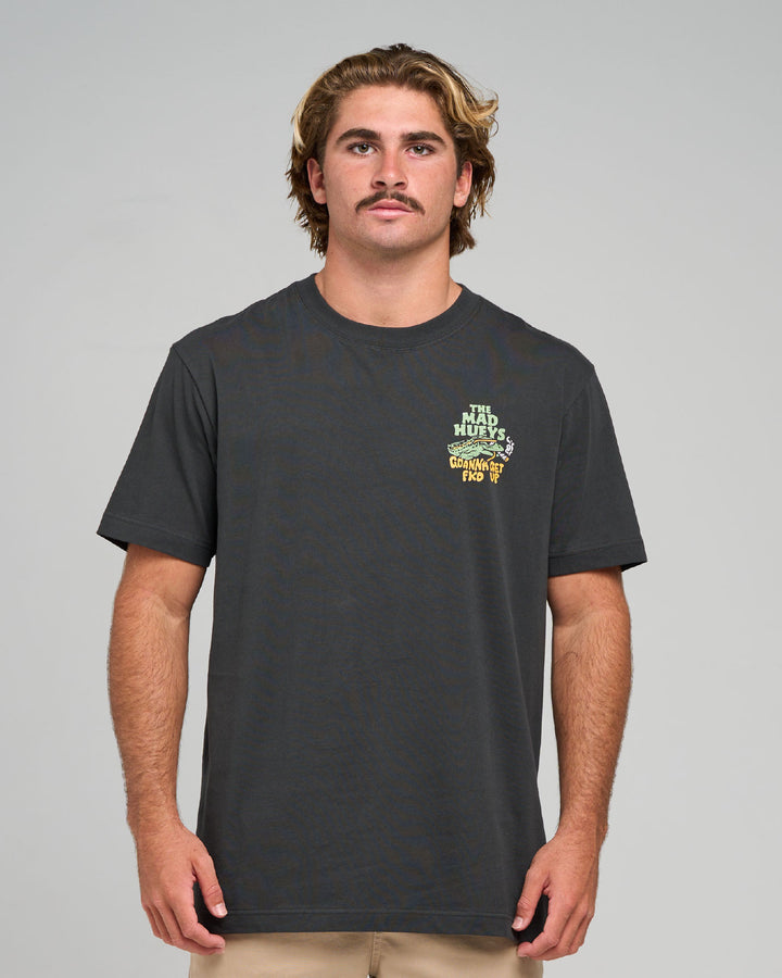 GOANNA FKD UP | SS TEE - VINTAGE BLACK