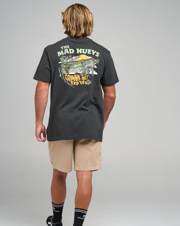 GOANNA FKD UP | SS TEE - VINTAGE BLACK