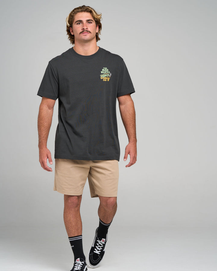 GOANNA FKD UP | SS TEE - VINTAGE BLACK
