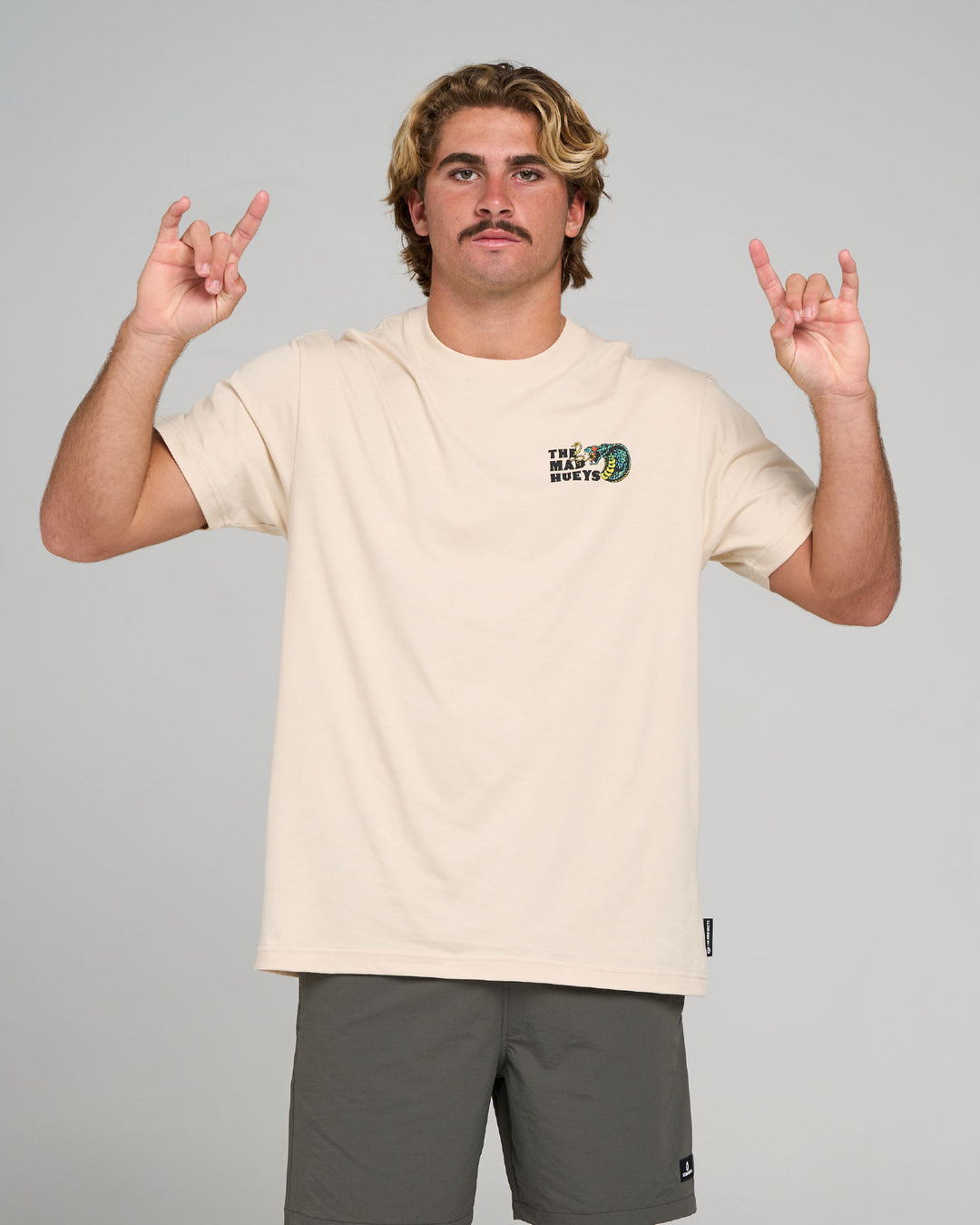 FROTHY FANGING | SS TEE - CEMENT