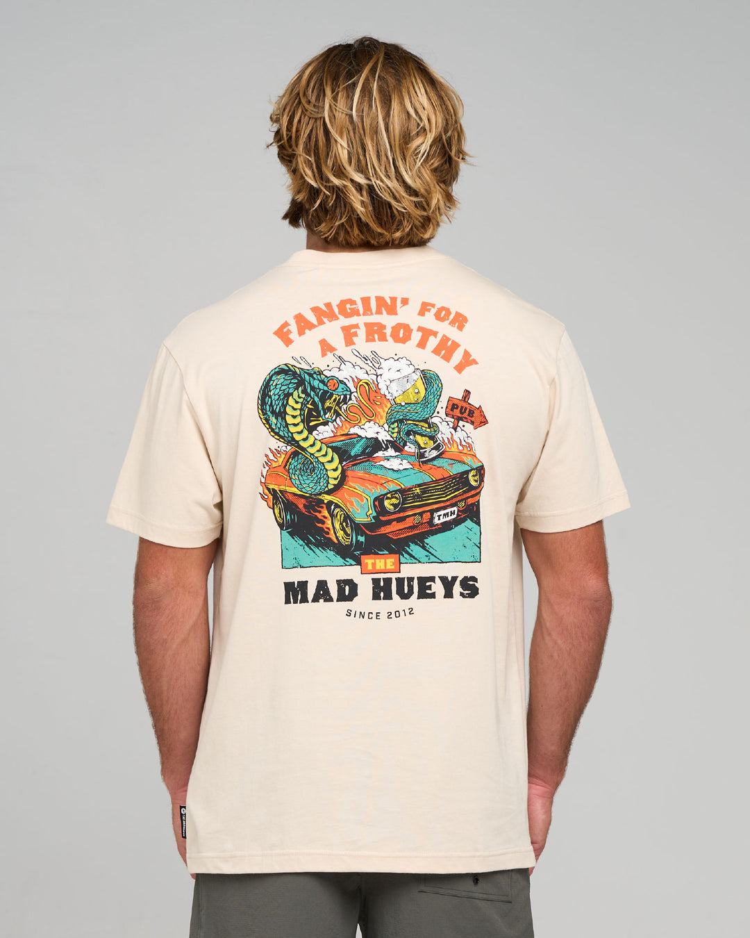 FROTHY FANGING | SS TEE - CEMENT