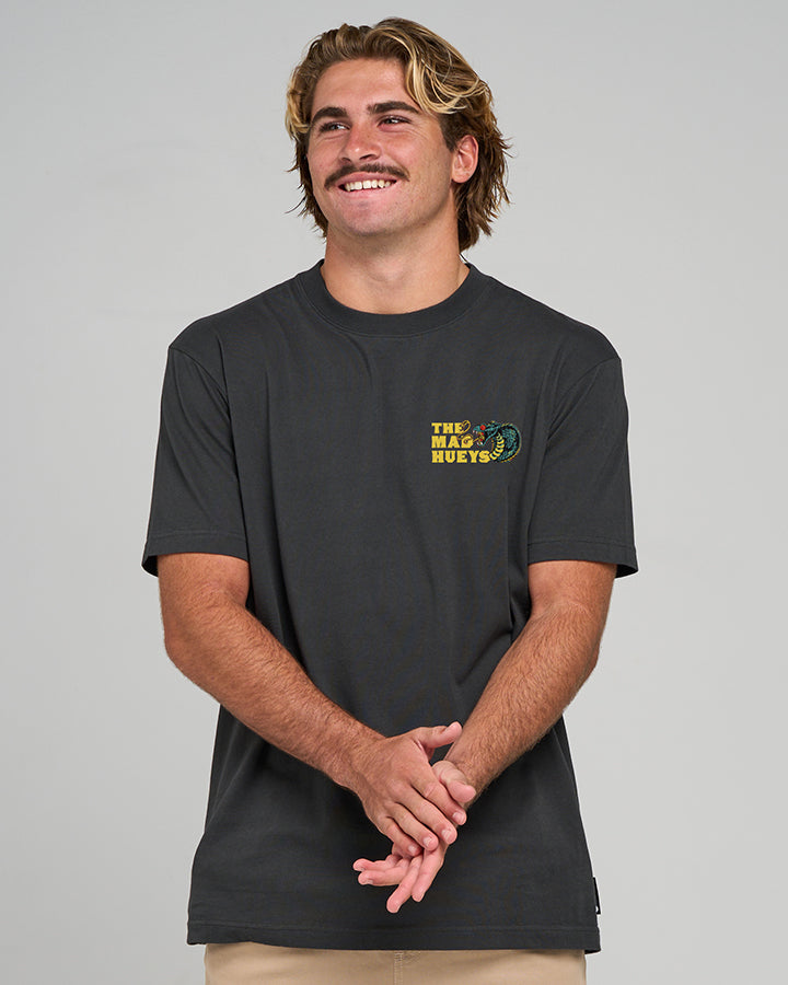FROTHY FANGING | SS TEE - WASHED BLACK