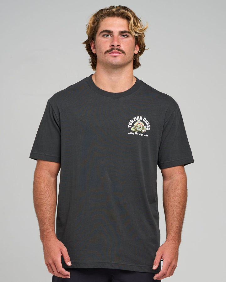 STONED FISH | SS TEE - VINTAGE BLACK