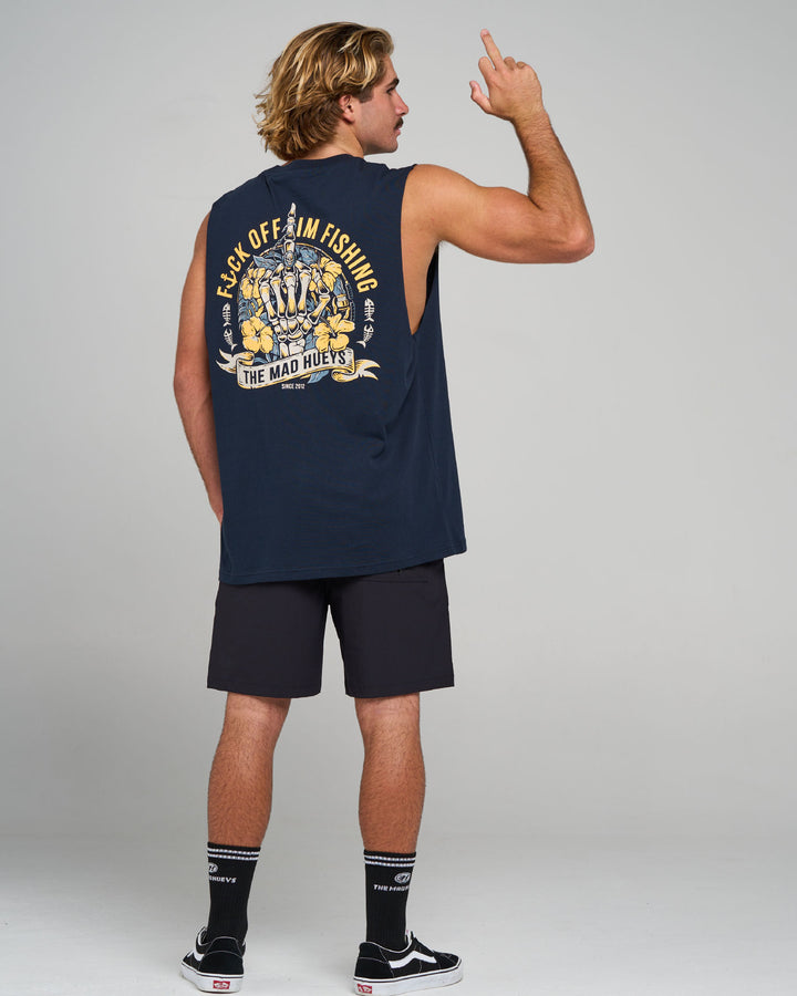 FK OFF FISH | MUSCLE - NAVY