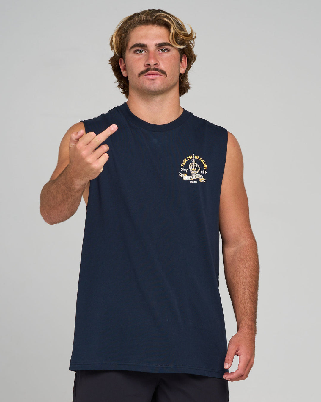 FK OFF FISH | MUSCLE - NAVY