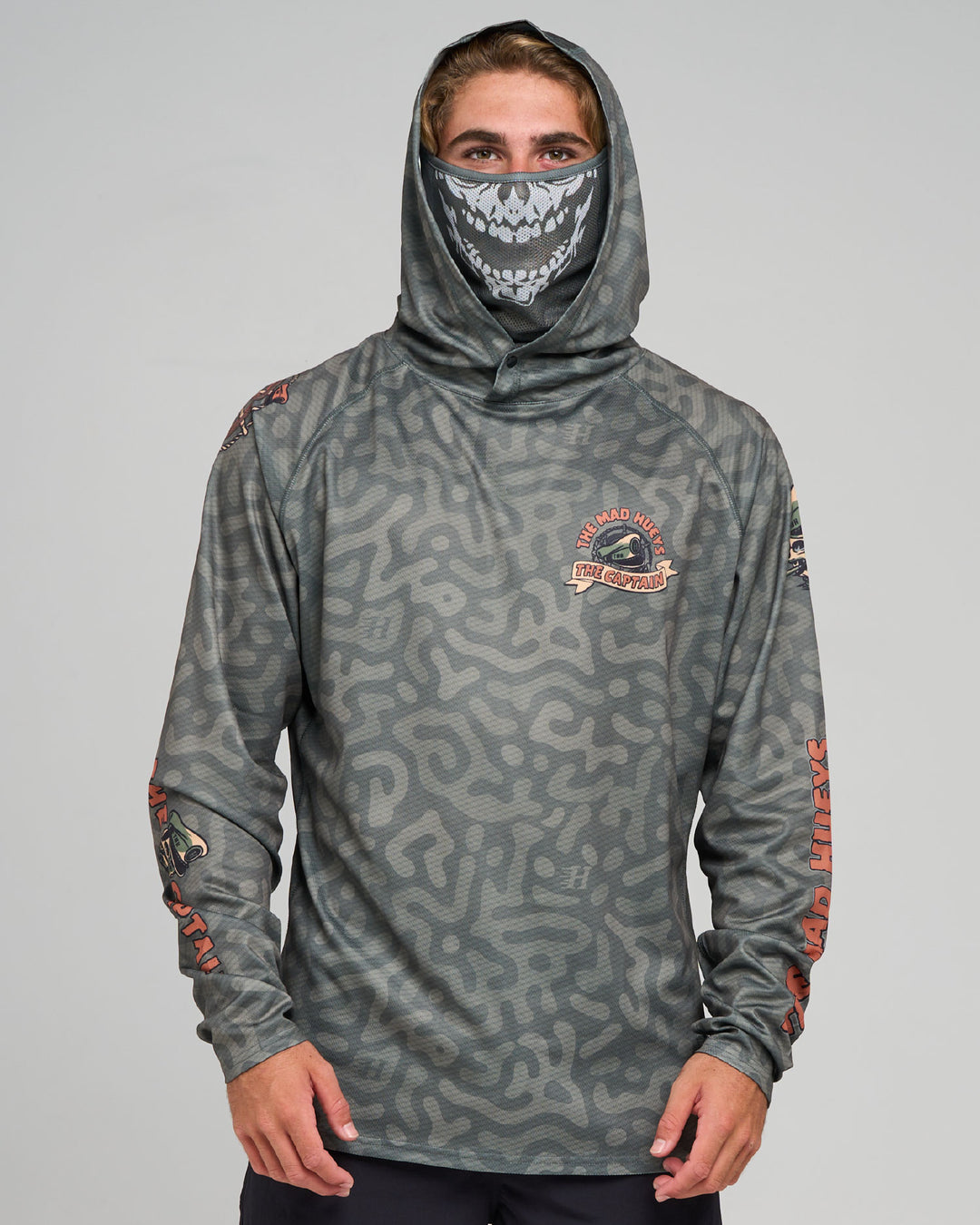 CAPTAIN TWO FACED | UPF 50+ HOODED FISHING JERSEY - OLIVE