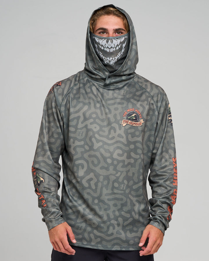 CAPTAIN TWO FACED | UPF 50+ HOODED FISHING JERSEY - OLIVE