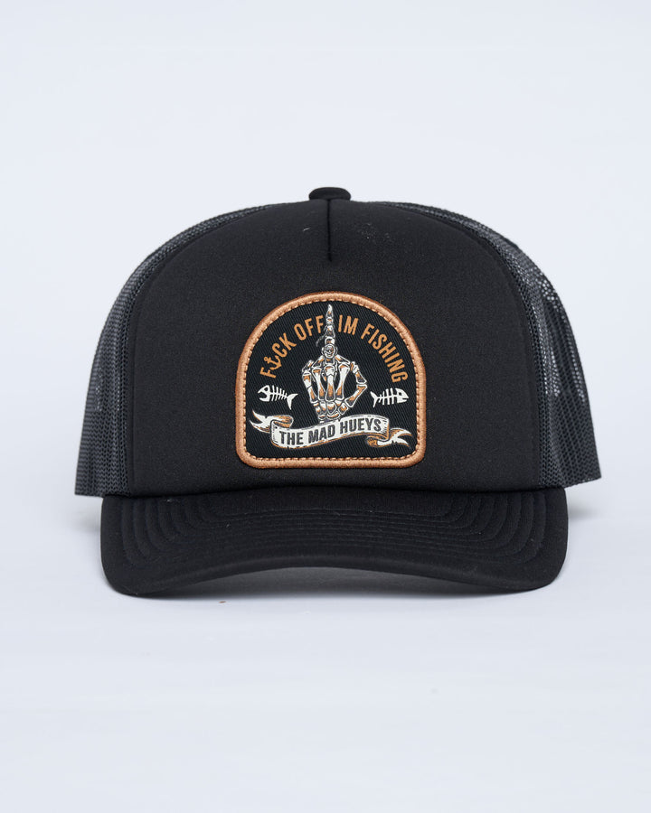 FK OFF FISH | FOAM TRUCKER - BLACK