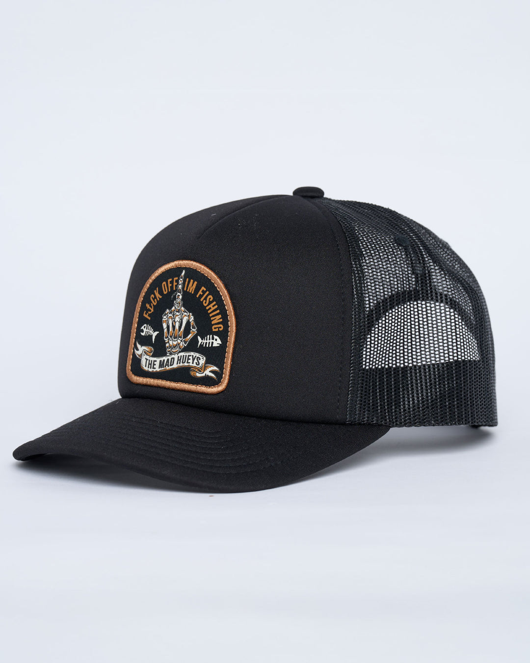 FK OFF FISH | FOAM TRUCKER - BLACK