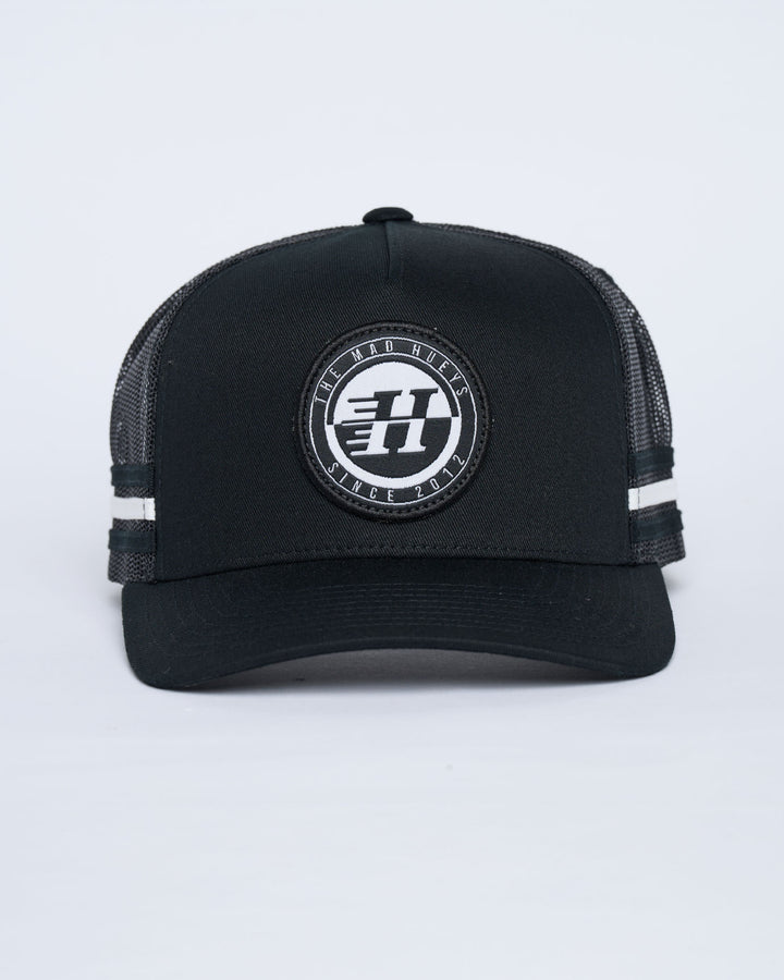 H SERIES SPLIT | TWILL TRUCKER - BLACK