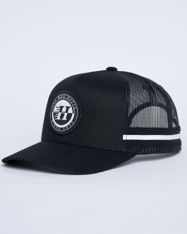 H SERIES SPLIT | TWILL TRUCKER - BLACK