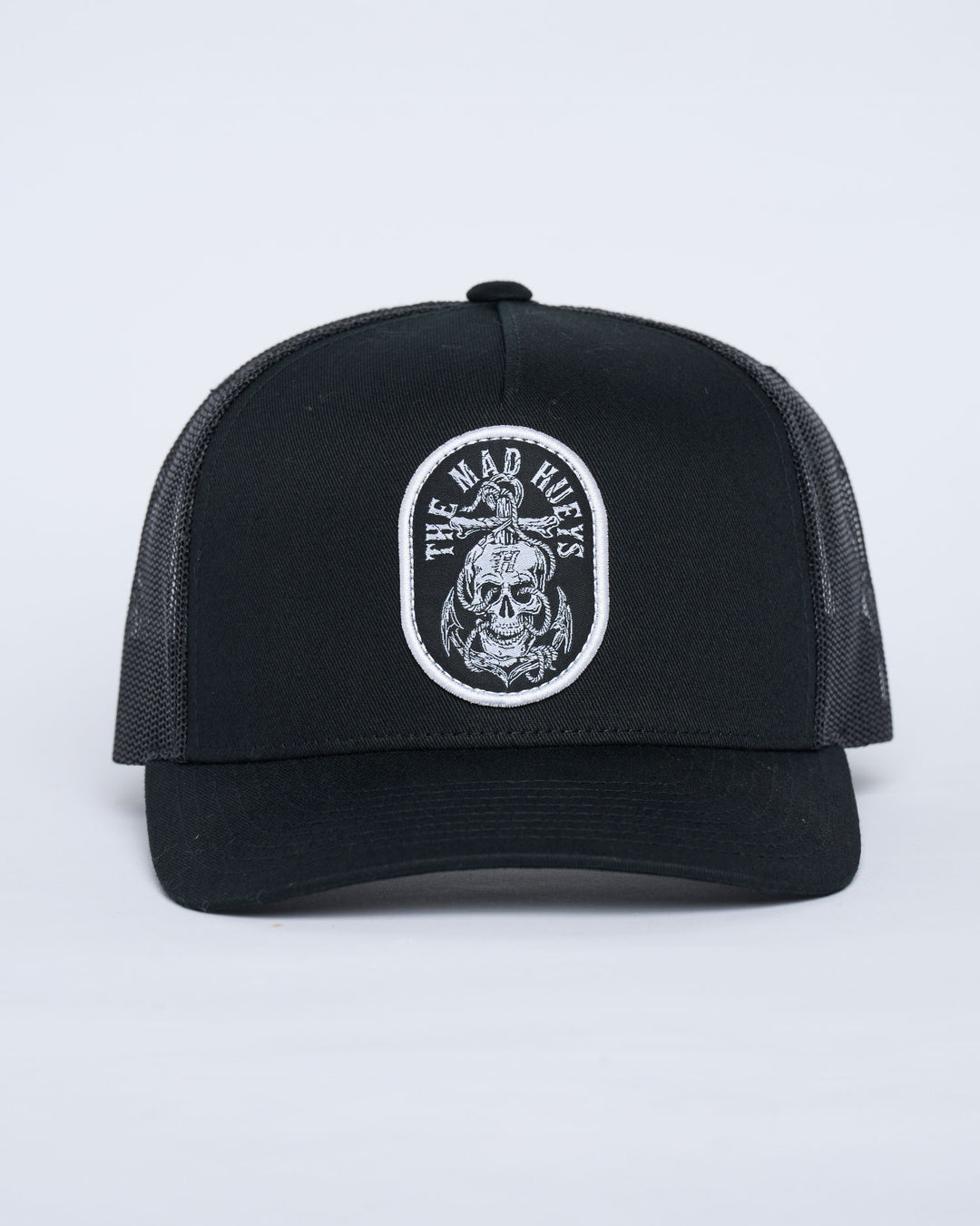 ROPE SKULL ANCHOR | TWILL TRUCKER - BLACK