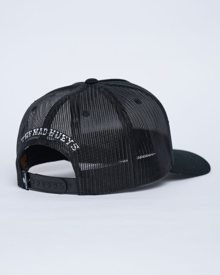 ROPE SKULL ANCHOR | TWILL TRUCKER - BLACK
