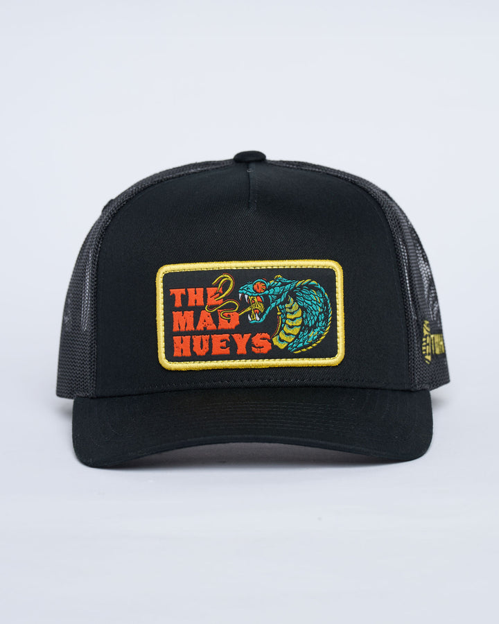 FROTHY FANGING | TWILL TRUCKER - BLACK