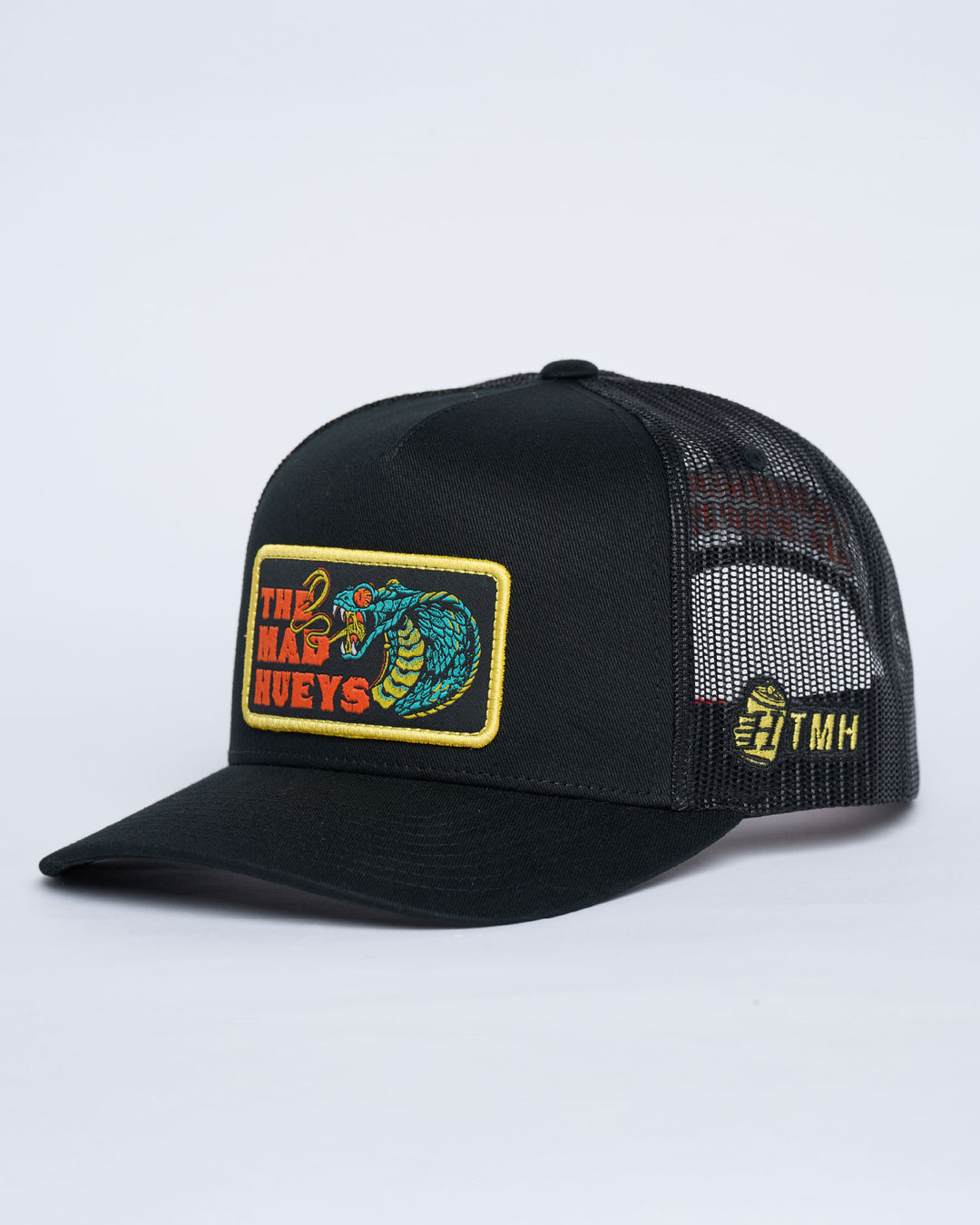 FROTHY FANGING | TWILL TRUCKER - BLACK