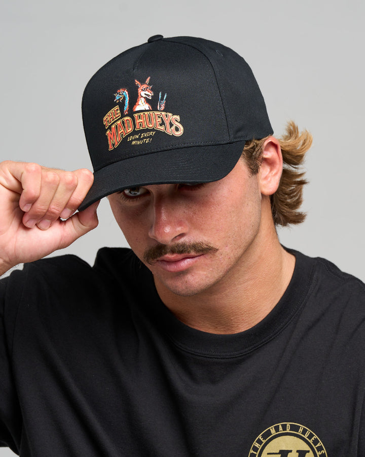 LOVING EVERY BBQ | TWILL SNAPBACK - BLACK