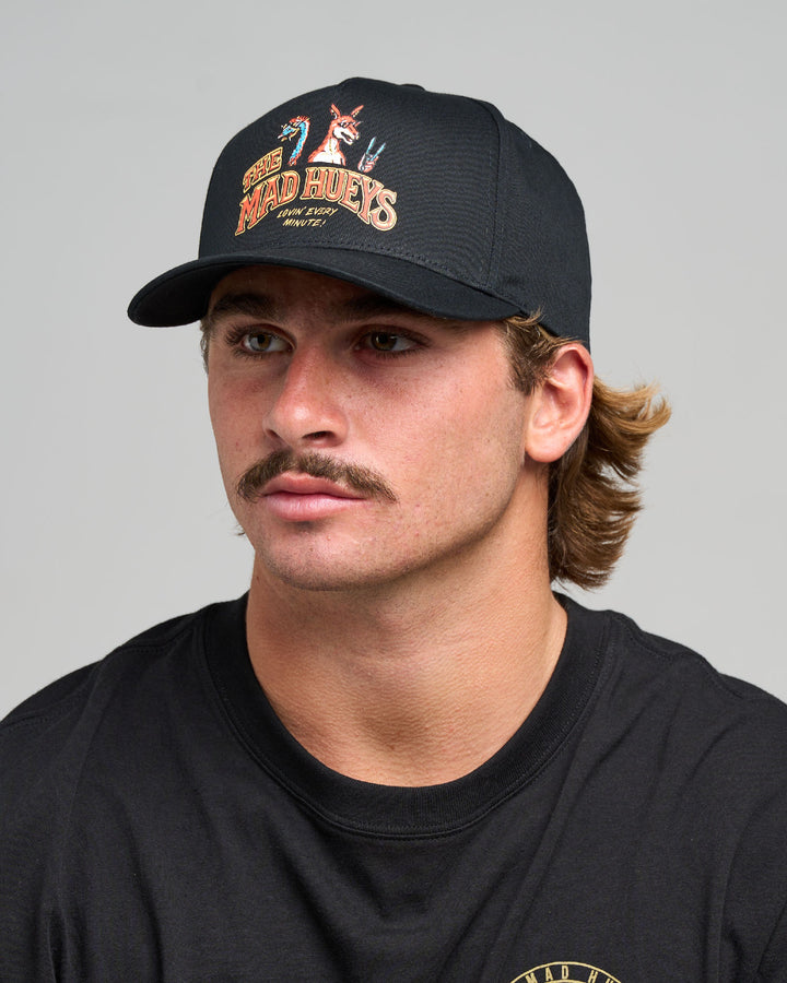 LOVING EVERY BBQ | TWILL SNAPBACK - BLACK