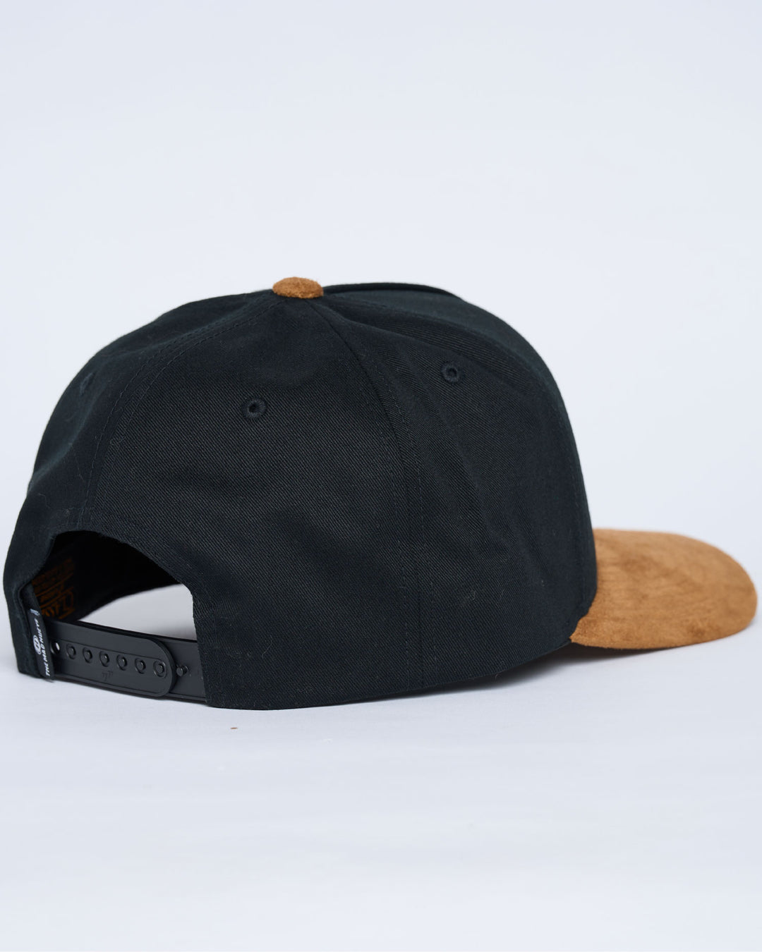SUEDE HUEYS | TWILL SNAPBACK - BLACK