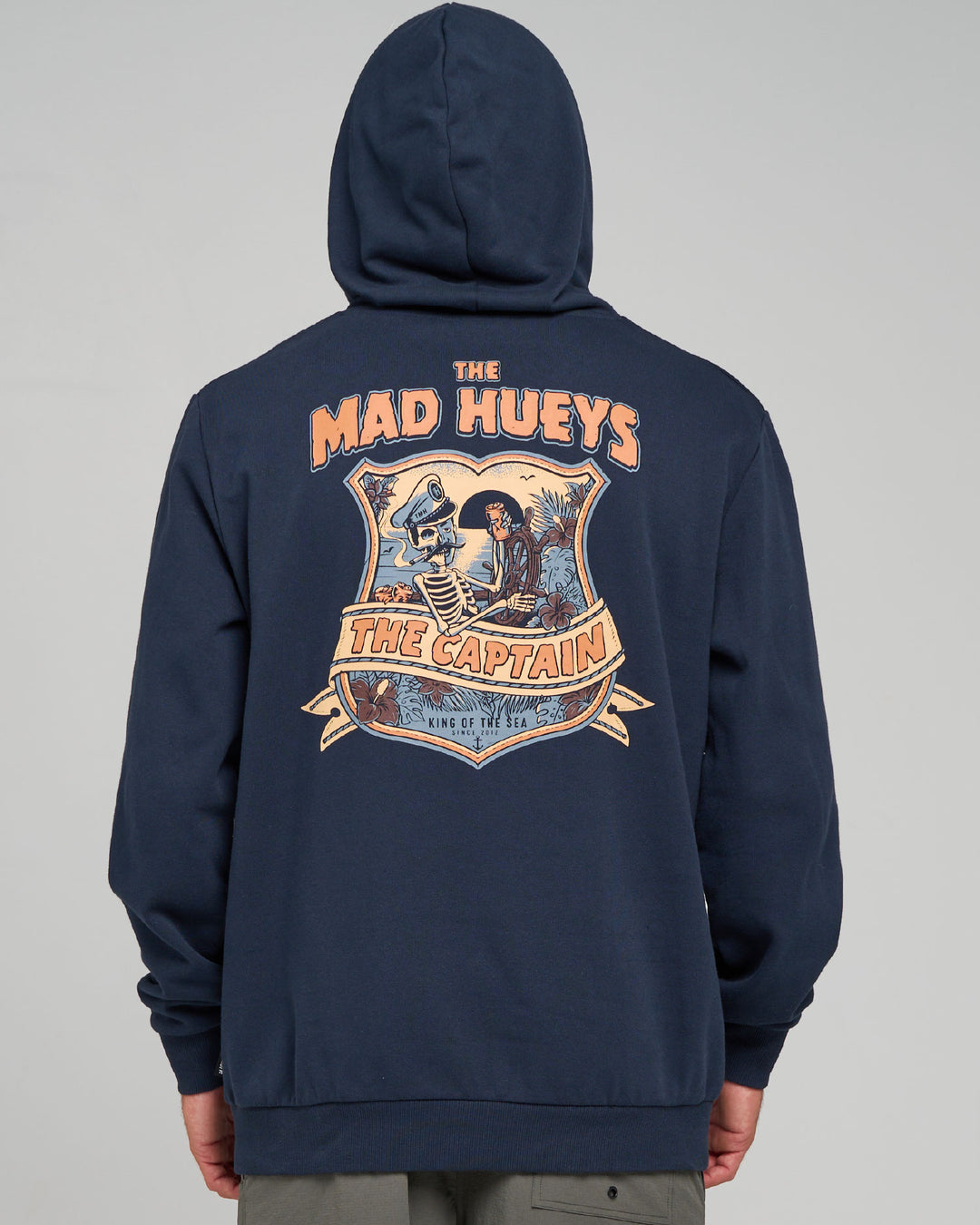 CAPTAIN TWO FACED | HOODED PULLOVER - NAVY