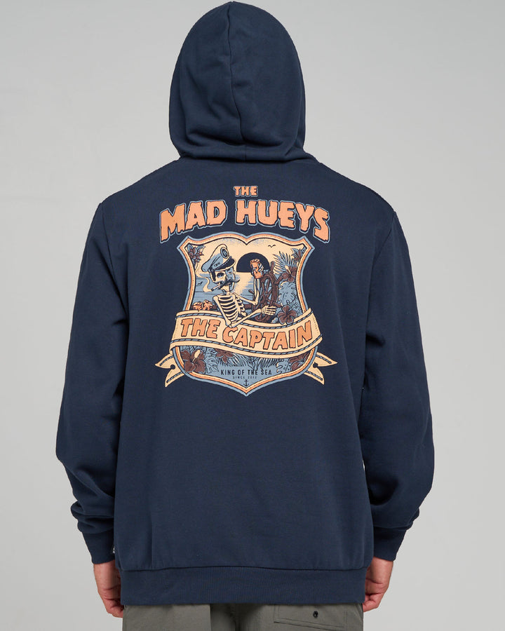 CAPTAIN TWO FACED | HOODED PULLOVER - NAVY