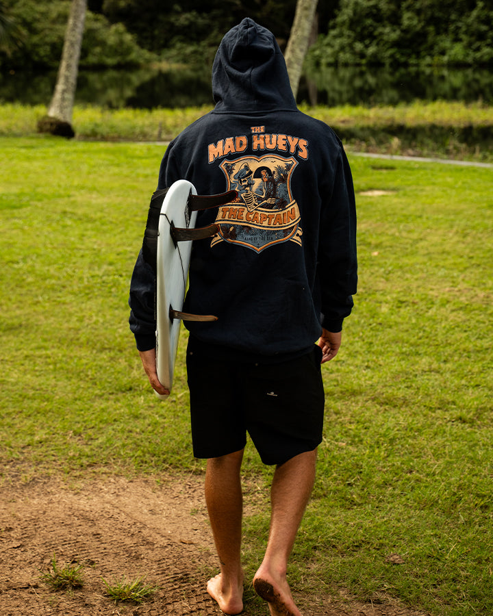CAPTAIN TWO FACED | HOODED PULLOVER - NAVY