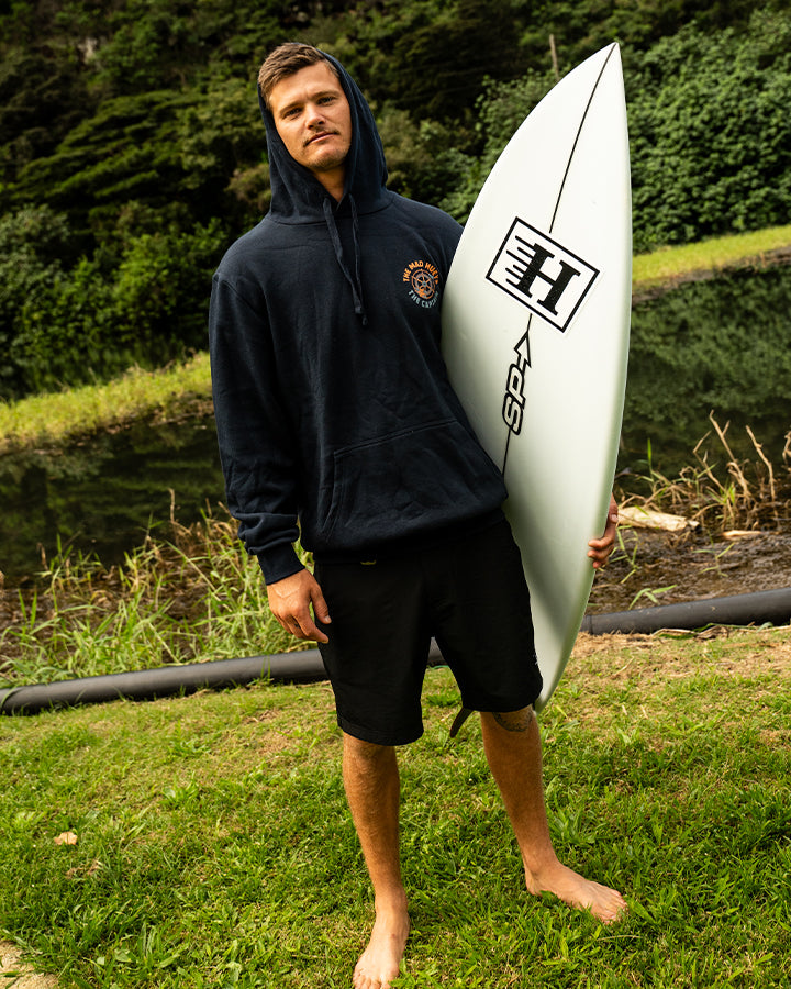 CAPTAIN TWO FACED | HOODED PULLOVER - NAVY